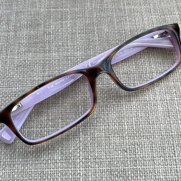 Ralph Lauren Eyeglasses Frame Brown/Lilac Glasses RA7045 52[]16 135 - Picture 4 of 12